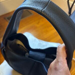 Stylish Black Leather Shoulder Bag